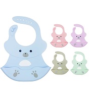 Silicone adjustable waterproof bib for toddlers