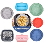 Silicone foldable air fryer liner baking tray